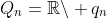 Q_n=\mathbb{R}\backslash q_n