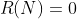 R(N)=0