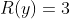 R(y)=3