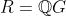 R=\mathbb{Q}G