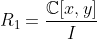 R_1=\frac{\mathbb{C}[x,y]}{I}
