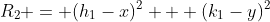 R_2 = (h_1-x)^2 + (k_1-y)^2