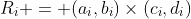 R_i = (a_i,b_i)\times(c_i,d_i)