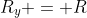 R_y = R~cos(a)