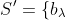 S'=\{b_\lambda;\ \lambda\in S\}