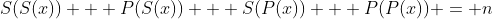 S(S(x)) + P(S(x)) + S(P(x)) + P(P(x)) = n