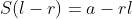 S(l-r)=a-rl