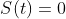 S(t)=0