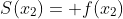 S(x_2)= f(x_2)