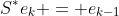 S^*e_k = e_{k-1}