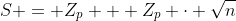 S = Z_p + Z_p \cdot \sqrt{n}