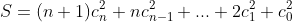 S=(n+1)c_n^2+nc_{n-1}^2+...+2c_1^2+c_0^2