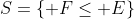 S=\{ F\leq E\}