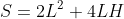 S=2L^{2}+4LH