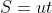 S=ut