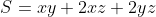 S=xy+2xz+2yz