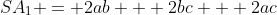 SA_1 = 2ab + 2bc + 2ac