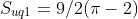 S_{uq1}=9/2(\pi-2)