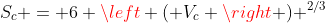 S_c = 6 \left ( V_c \right ) ^{2/3}
