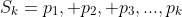 S_k={p_1, p_2, p_3,...,p_k}
