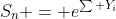S_n = e^{\sum Y_i}