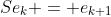 Se_k = e_{k+1}