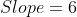 Slope=6