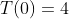 T(0)=4