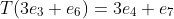 T(3e_3+e_6)=3e_4+e_7