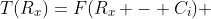 T(R_x)=F(R_x - C_i) 