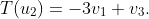 T(u_2)=-3v_1+v_3.