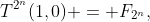 T^{2^n}(1,0) = F_{2^n},