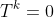 T^k=0