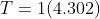 T=1(4.302)