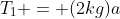 T_1 = (2kg)a