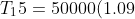 T_15=50000(1.09)^14=167086.35