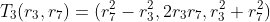 T_3(r_3,r_7)=(r_7^2-r_3^2,2r_3r_7,r_3^2+r_7^2)