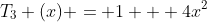 T_3 (x) = 1 + 4x^2