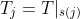 T_j=T|_{s(j)}