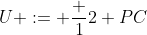 U := \frac 12 PC