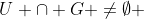U \cap G \not=\emptyset 
