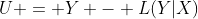 U = Y - L(Y|X)