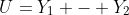 U=Y_1 - Y_2