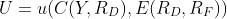 U=u(C(Y,R_D),E(R_D,R_F))