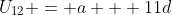 U_{12} = a + 11d