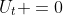 U_{t} =0