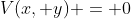 V(x, y) = 0
