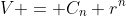 V = C_n r^n