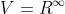 V=R^\infty
