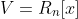 V=R_n[x]